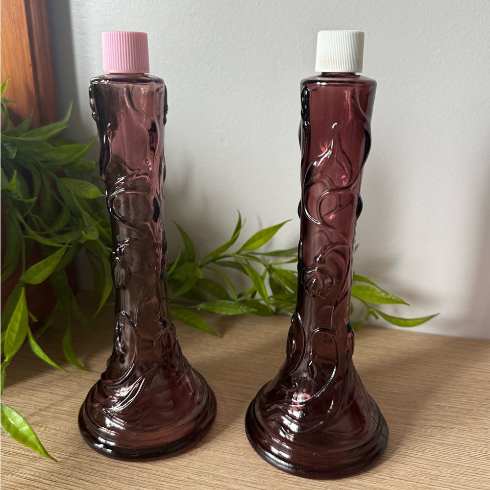 Elegant Glass Avon Decanters